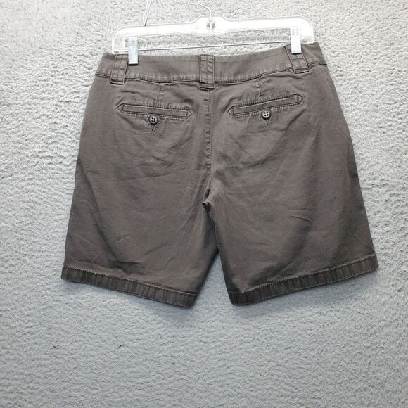 Lot OF 2 Esprit Chino Shorts Women's 6 Multi Flat Front Slash Pockets Button Fly - Picture 3 of 13